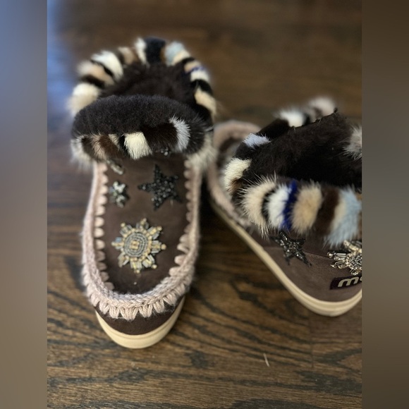 Mou eskimo sneaker with star patches EUC Size 38 - Picture 3 of 5
